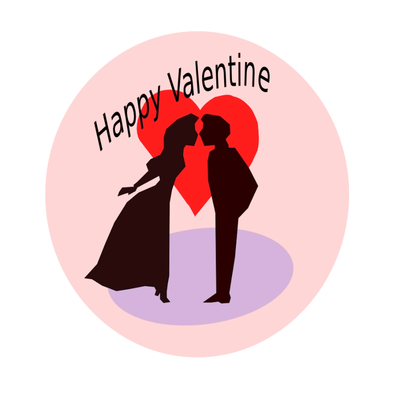 Charming Free Valentine’s Day Couple Silhouette Clipart! (PNG & SVG)