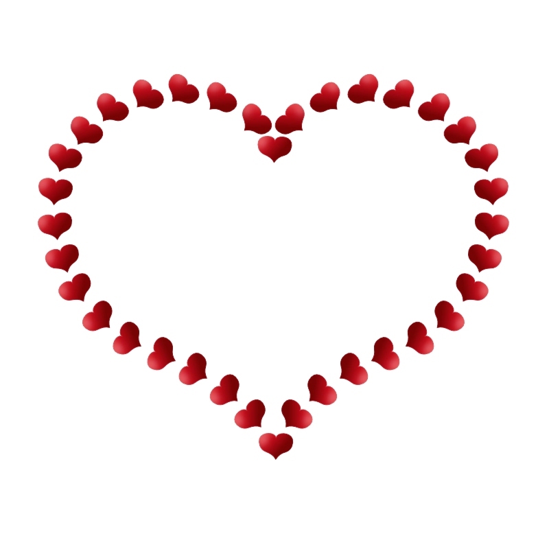 Free Beautiful Heart Border Valentine’s Day Clipart! (PNG & SVG)