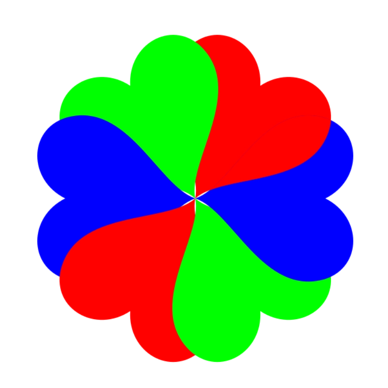 Colorful Valentine Heart Flower Free PNG & SVG Download (PNG & SVG)